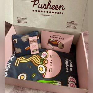 Pusheen Box Bento Box Ramen/Sushi xs long sleeve shirt & tote bag